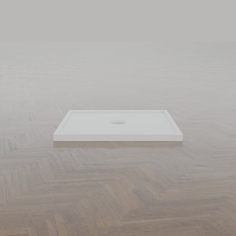 800 × 800 Square Shower Tray – 45mm Slim Non-Slip — side profile · Omnitub gallery side