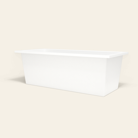 Omnitub 1800×800 white deep soaking bath — low hero [render:8_low_hero:nofeet]