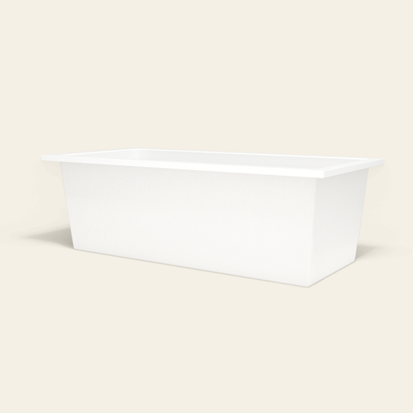 Omnitub 1900×900 white deep soaking bath — low hero [render:8_low_hero:nofeet]