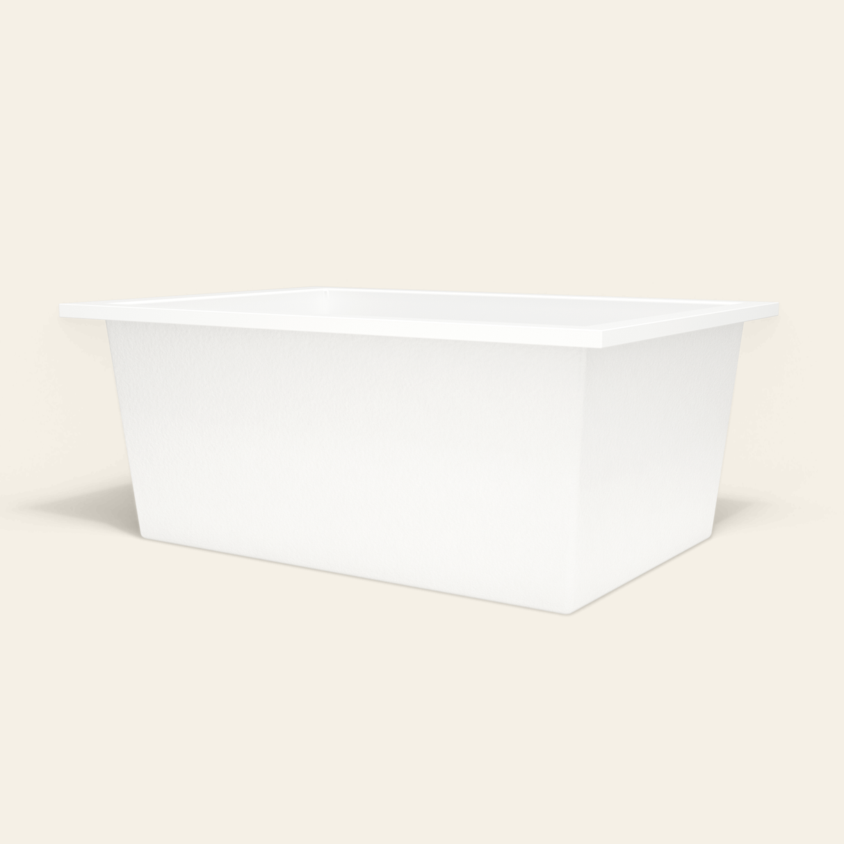 Omnitub 1500×1050 white deep soaking bath — low hero [render:8_low_hero:nofeet]