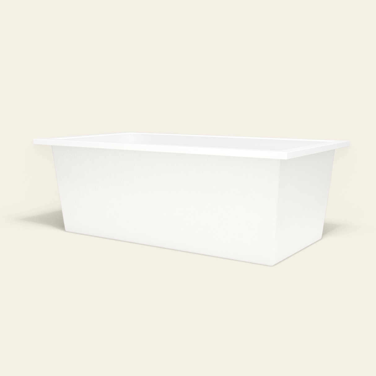 Omnitub 1750×950 white deep soaking bath — low hero [render:8_low_hero:nofeet]
