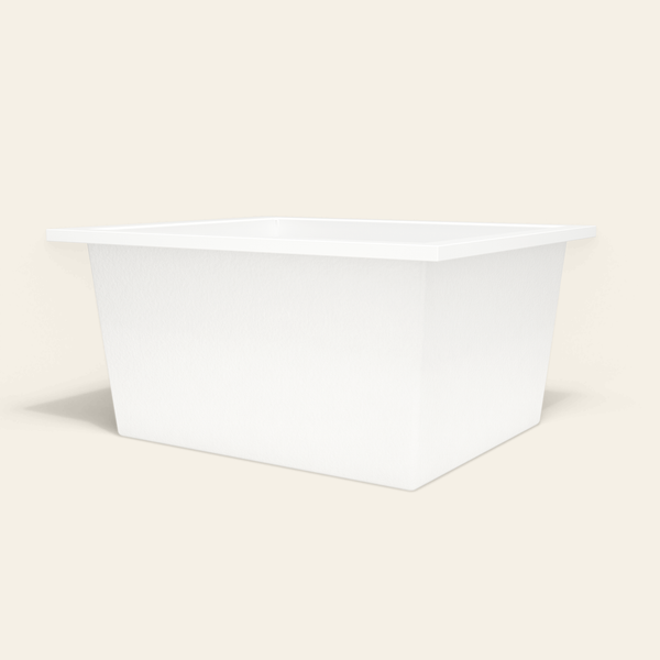 Omnitub 1250×1050 white deep soaking bath — low hero [render:8_low_hero:nofeet]