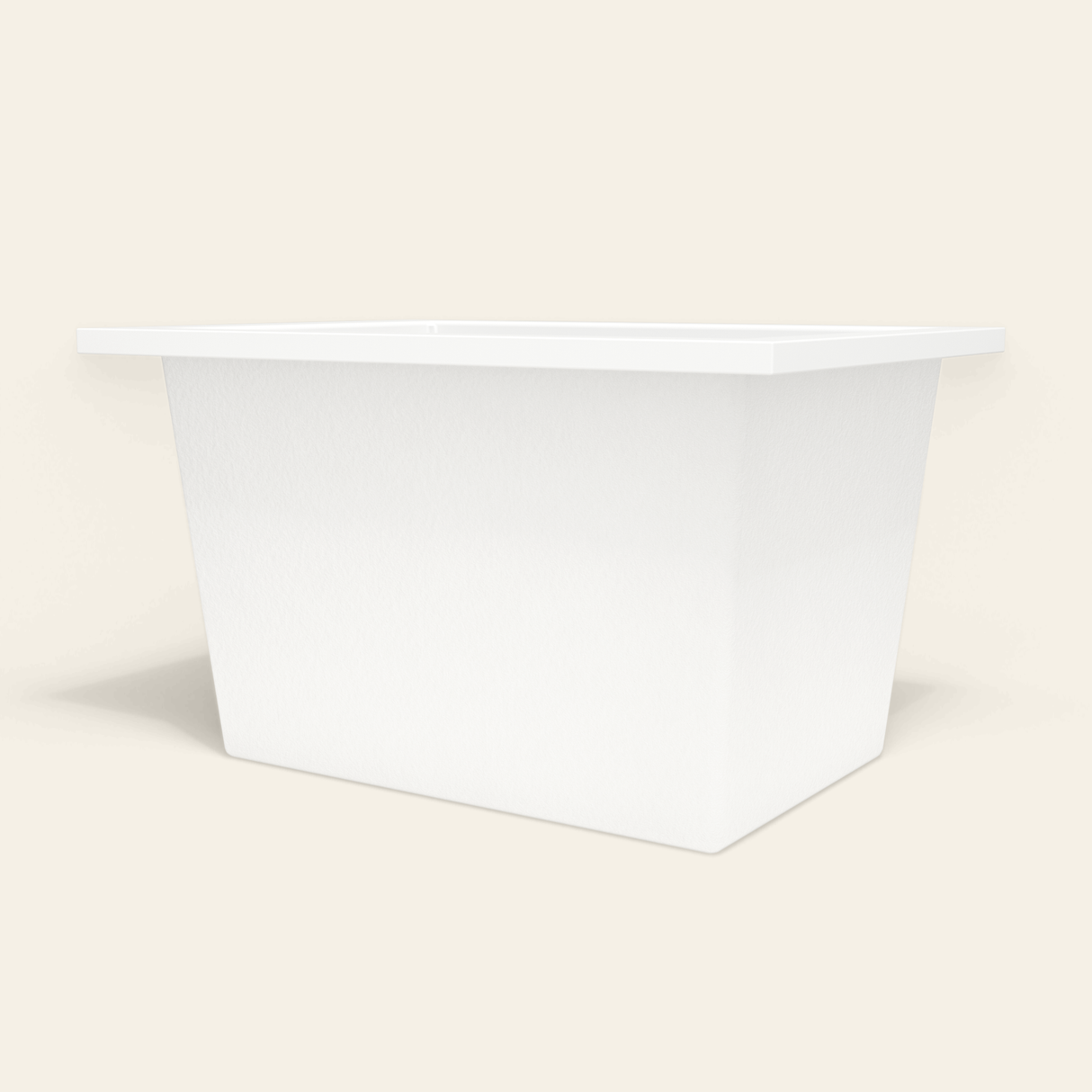 Omnitub 1050×750 white deep soaking bath — low hero [render:8_low_hero:nofeet]