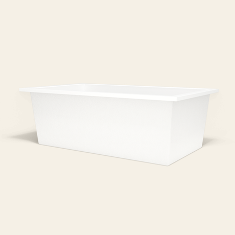 Omnitub 1800×1050 white deep soaking bath — low hero [render:8_low_hero:nofeet]