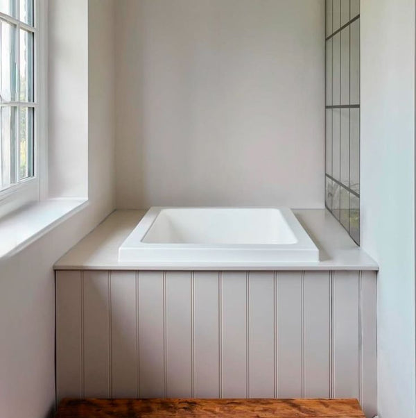 Omnitub 1050 x 750 handmade UK deep soaking tub 600mm depth rectangular - product detail