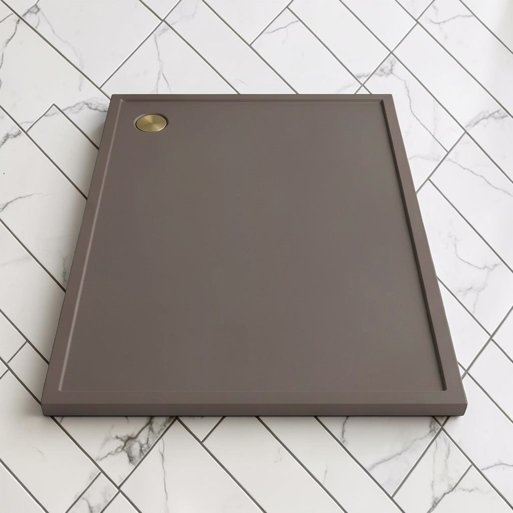 Omnitub 2000 x 1000 rectangular shower tray 35mm slim non-slip - installed in bathroom
