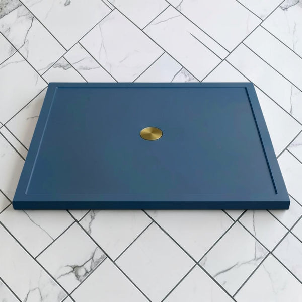 Omnitub 1500 x 1500 square shower tray 35mm slim non-slip - styled setting
