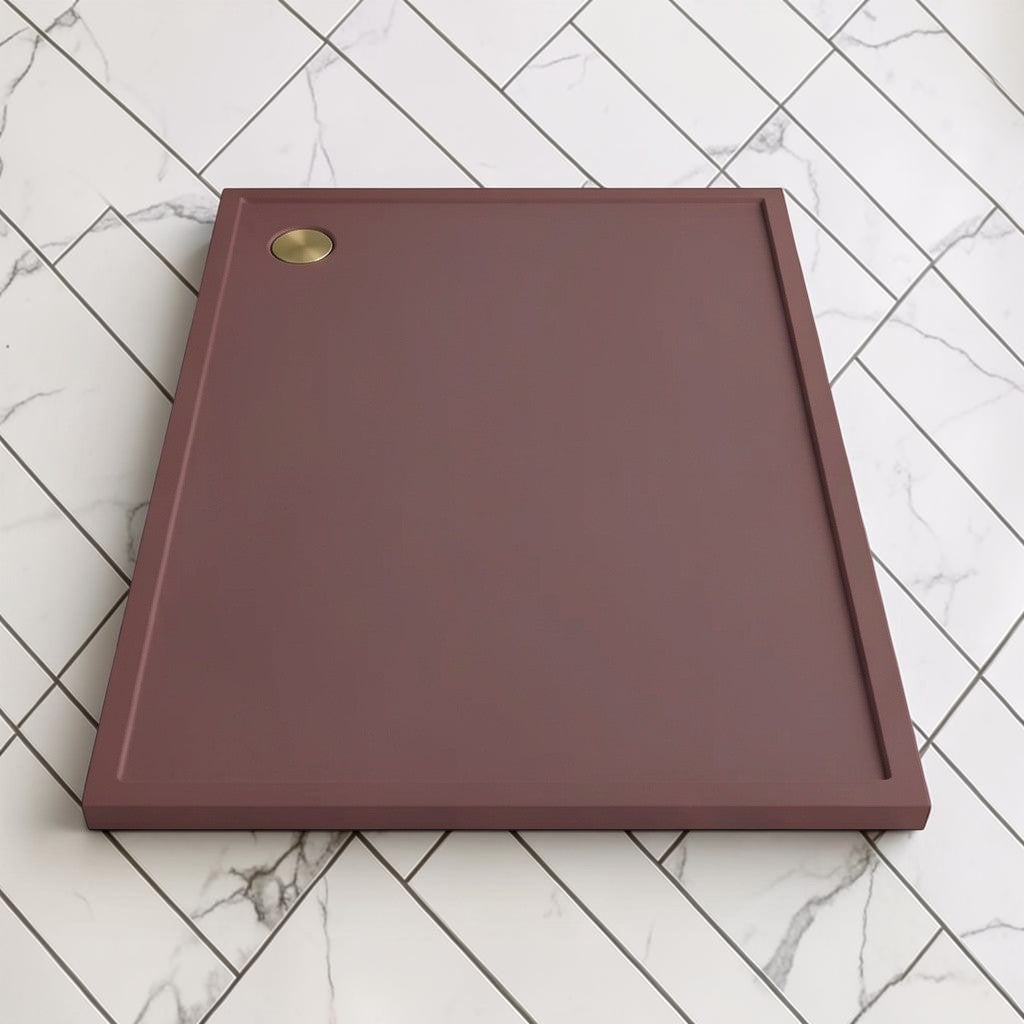 Omnitub 2000 x 1000 rectangular shower tray 35mm slim non-slip - colour detail