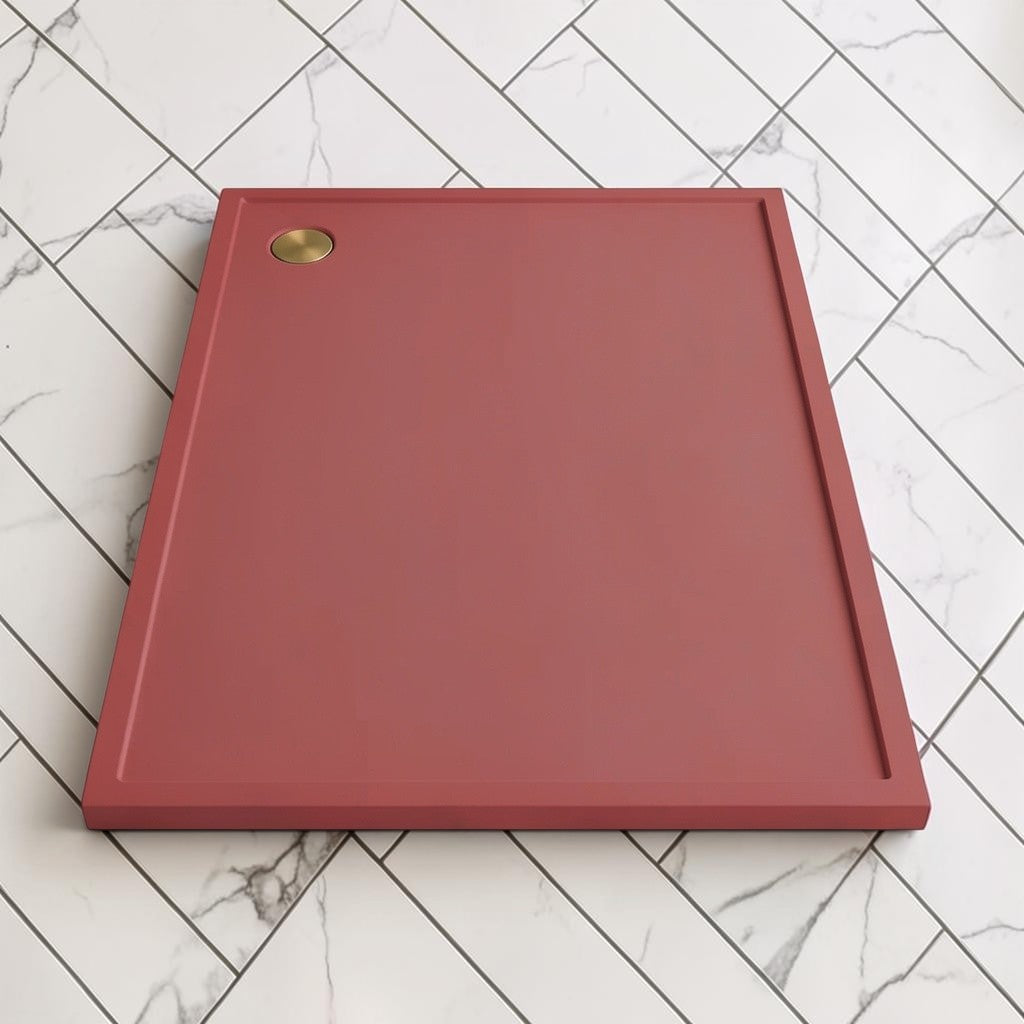 Omnitub 2000 x 1000 rectangular shower tray 35mm slim non-slip - scale reference