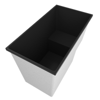 1495 x 800 Deep Seated Whirlpool Bath – 1000mm Depth by Omnitub