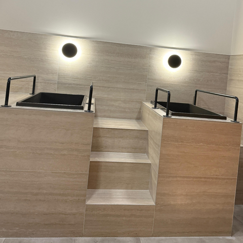 Deep Bathtub With Seat 1100 L x 600 W x 1000 Depth Handmade by Omnitub