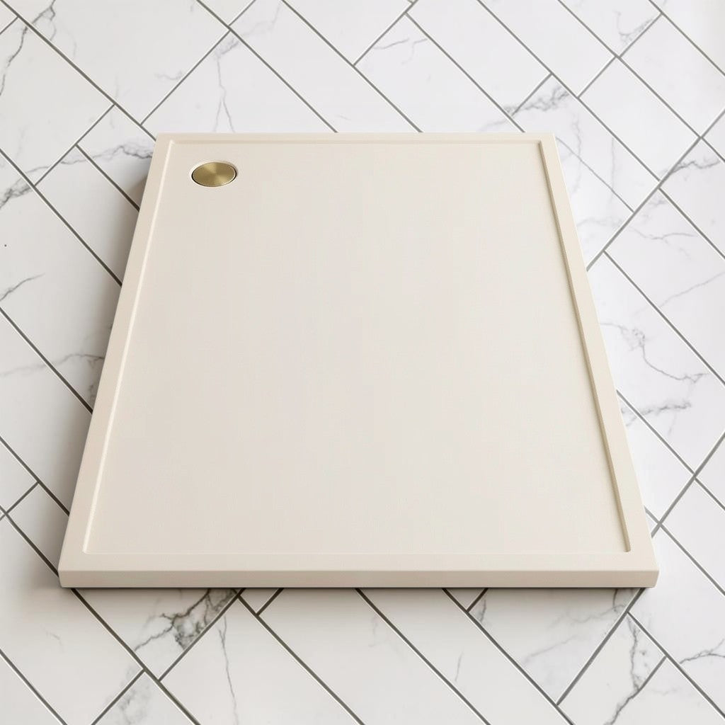 Omnitub 2000 x 1000 rectangular shower tray 35mm slim non-slip - top-down view