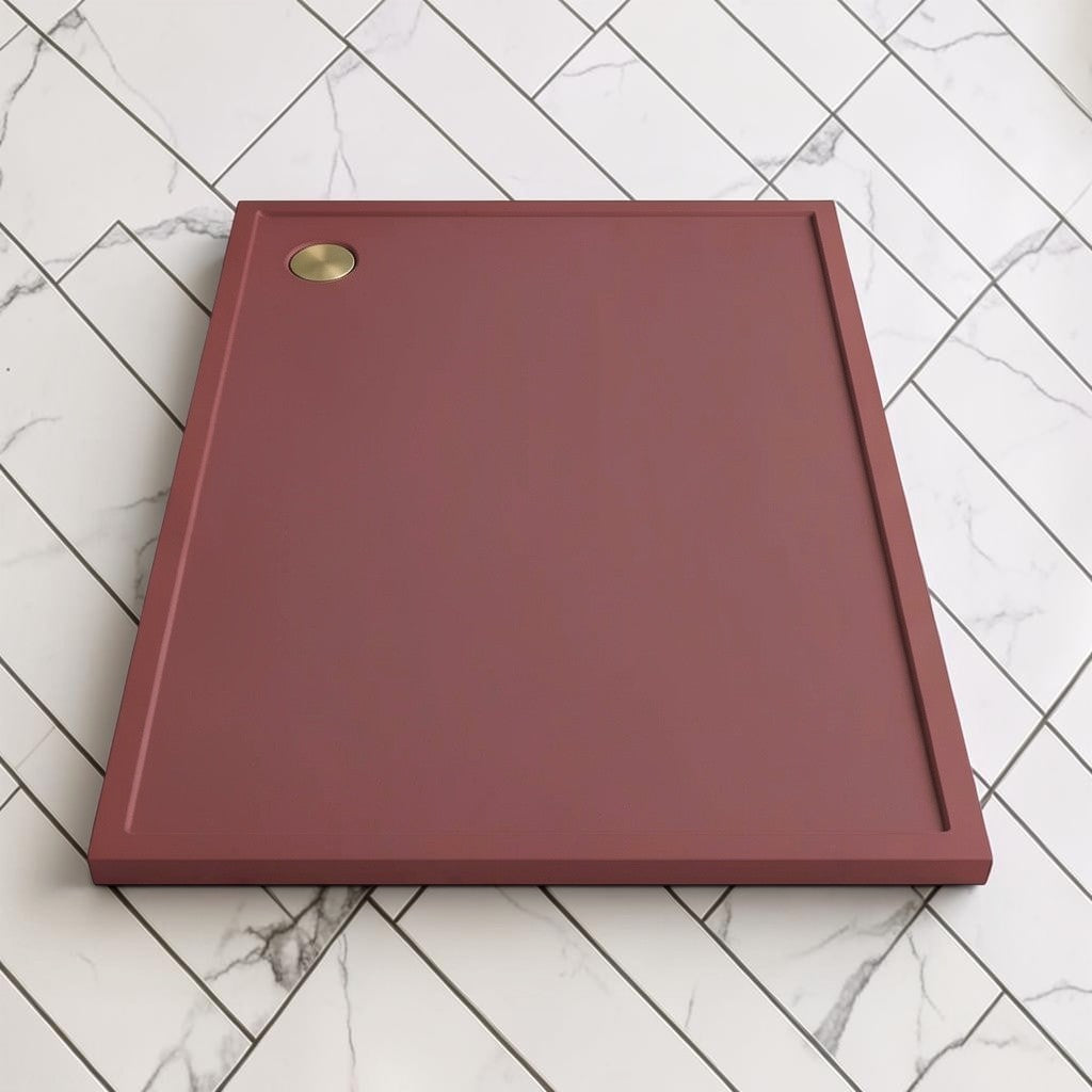 Omnitub 2000 x 1000 rectangular shower tray 35mm slim non-slip - close-up detail