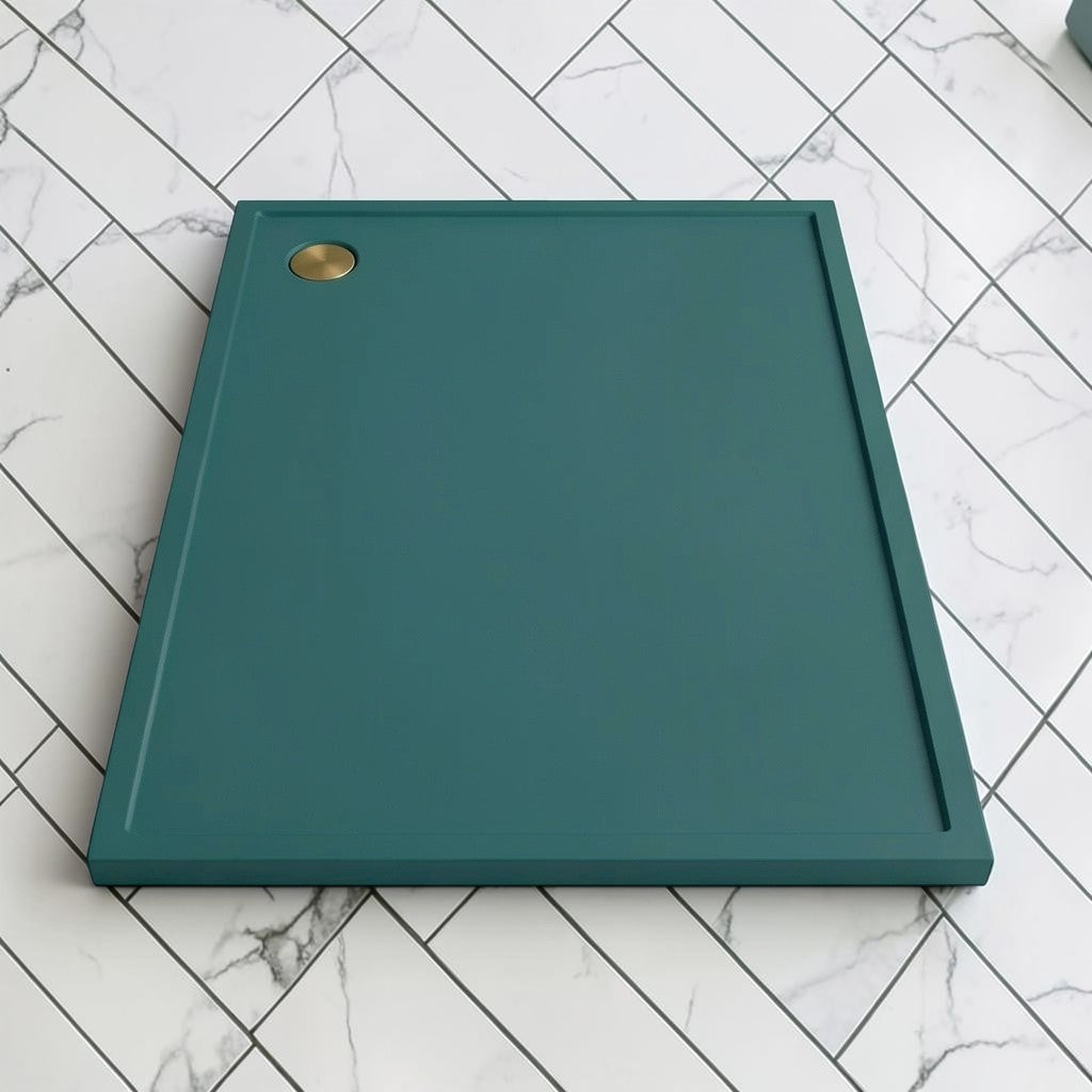 Omnitub 2000 x 1000 rectangular shower tray 35mm slim non-slip - finish and texture