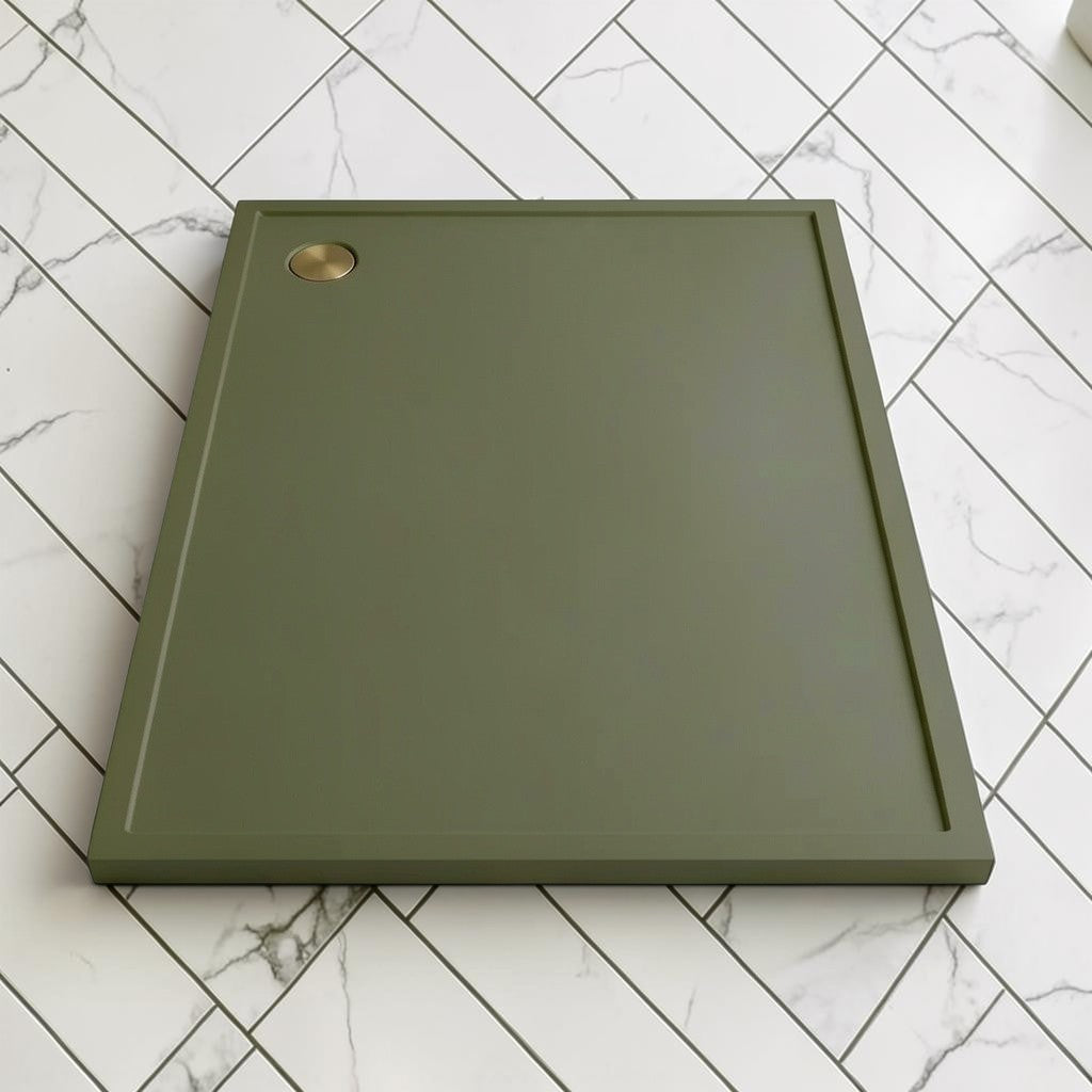 Omnitub 2000 x 1000 rectangular shower tray 35mm slim non-slip - alternate angle