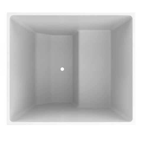 Deep Bathtub With Seat 1100 L x 1100 W x 1000 Depth Handmade by Omnitub