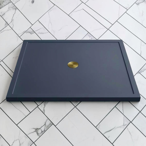 Omnitub 1500 x 1500 square shower tray 35mm slim non-slip - rim and edge detail