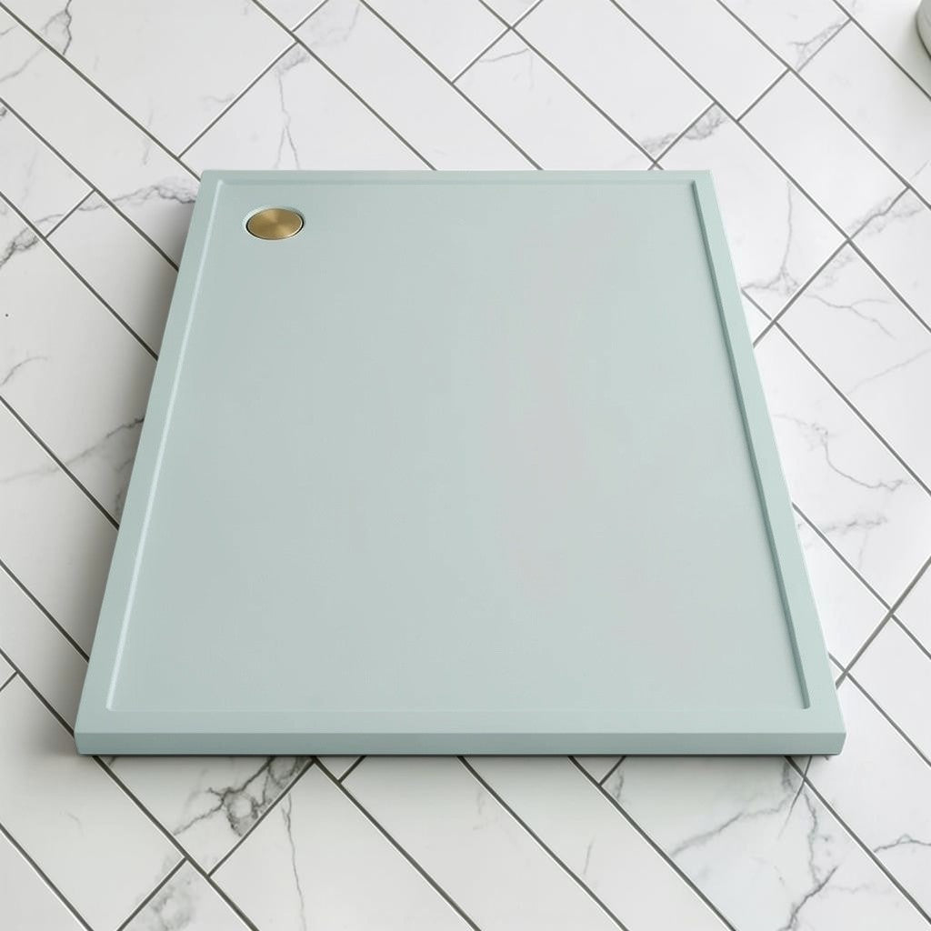 Omnitub 2000 x 1000 rectangular shower tray 35mm slim non-slip - scale reference