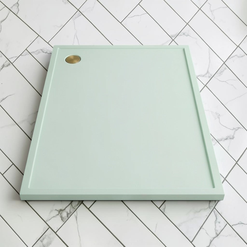 Omnitub 2000 x 1000 rectangular shower tray 35mm slim non-slip - top-down view