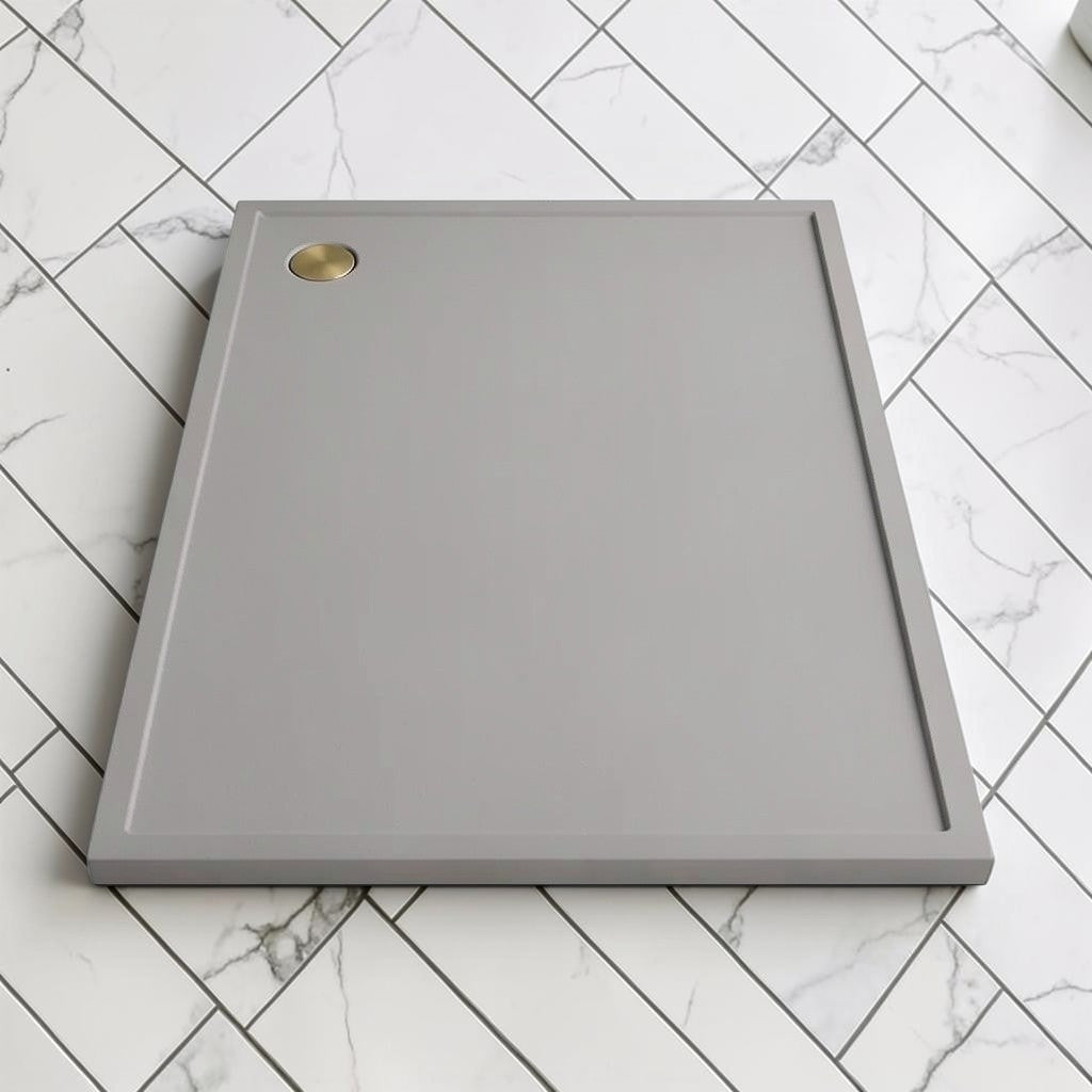 Omnitub 2000 x 1000 rectangular shower tray 35mm slim non-slip - close-up detail