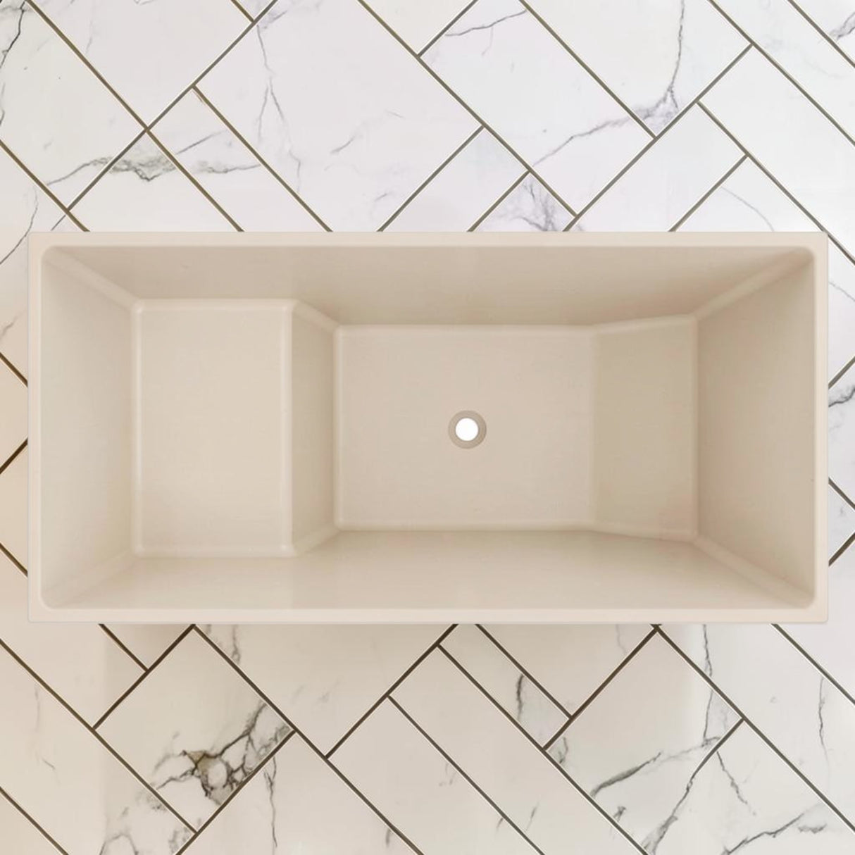 1350 x 700 Seated Soaking Tub – 1000mm Depth – Rectangular – Omnitub