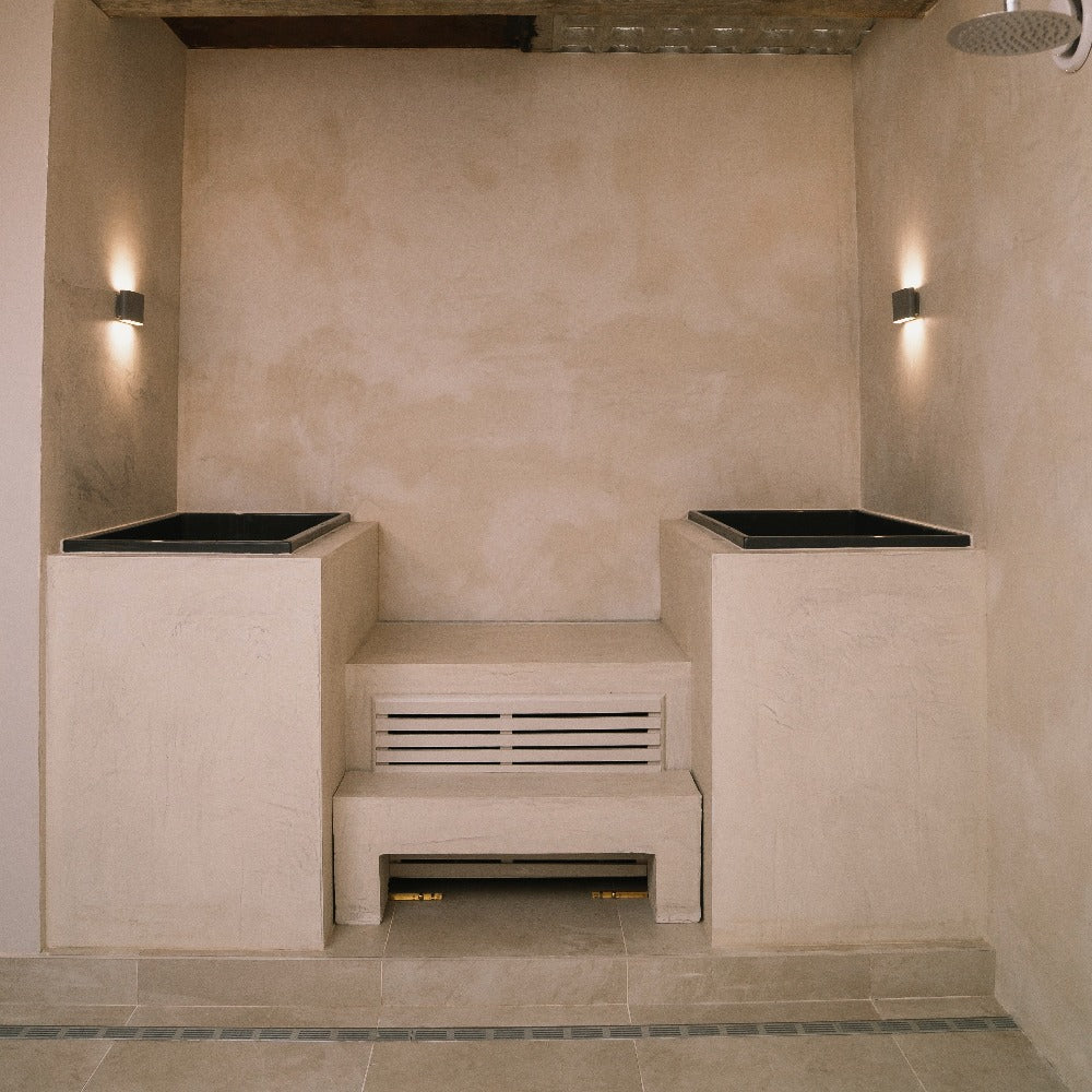 Deep Bathtub With Seat 1100 L x 600 W x 1000 Depth Handmade by Omnitub
