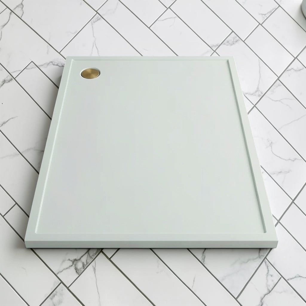 Omnitub 2000 x 1000 rectangular shower tray 35mm slim non-slip - configuration detail