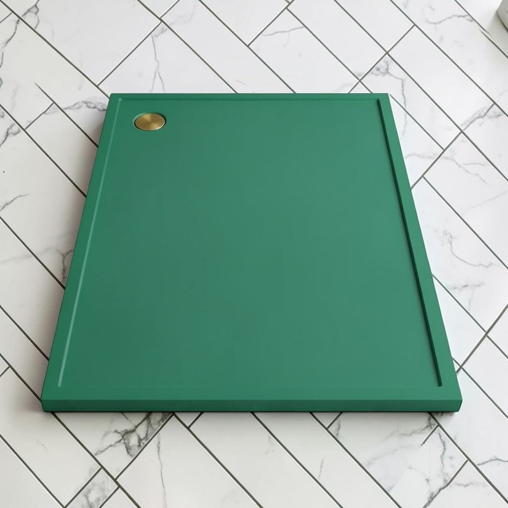 Omnitub 2000 x 1000 rectangular shower tray 35mm slim non-slip - scale reference