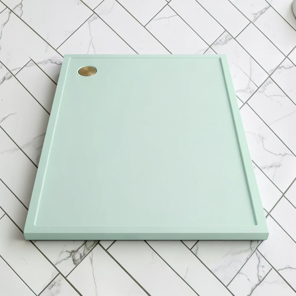 Omnitub 2000 x 1000 rectangular shower tray 35mm slim non-slip - top-down view