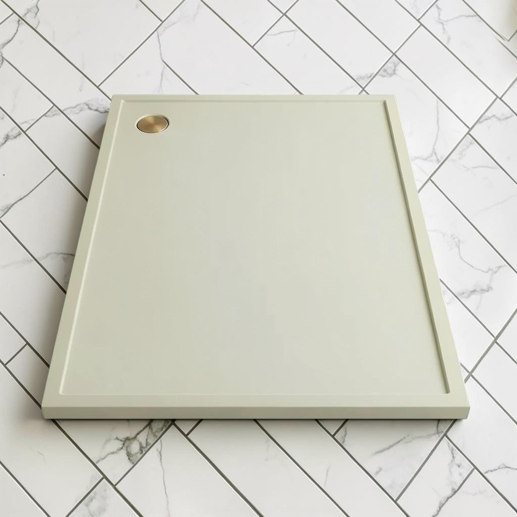Omnitub 2000 x 1000 rectangular shower tray 35mm slim non-slip - installed in bathroom