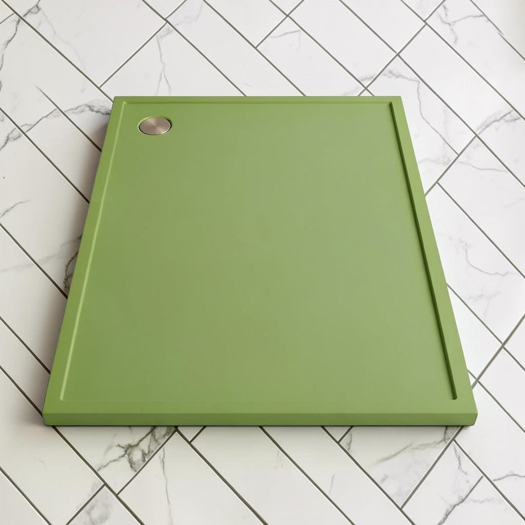 Omnitub 2000 x 1000 rectangular shower tray 35mm slim non-slip - close-up detail