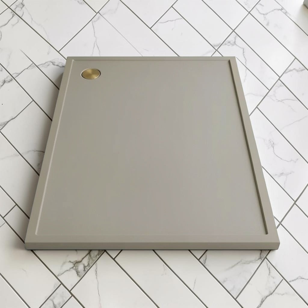 Omnitub 2000 x 1000 rectangular shower tray 35mm slim non-slip - finish and texture