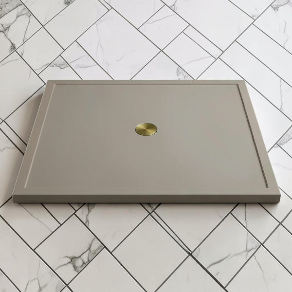 Omnitub 1500 x 1500 square shower tray 35mm slim non-slip - installed in bathroom