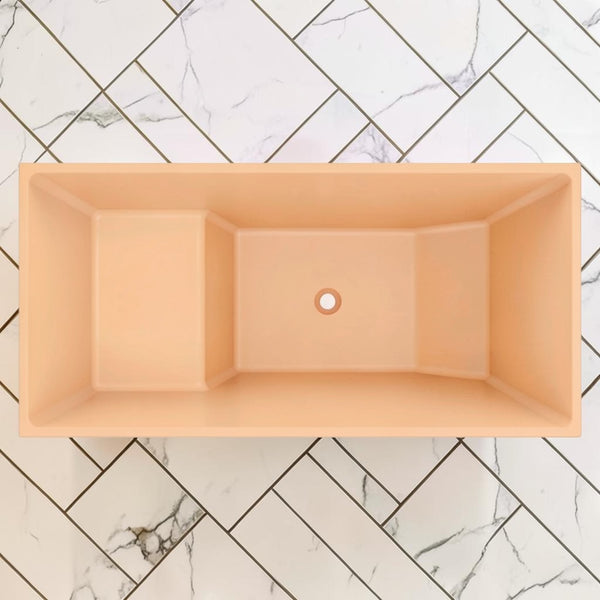 Omnitub 1350 x 700 Japanese seated soaking tub 1000mm depth rectangular - additional view