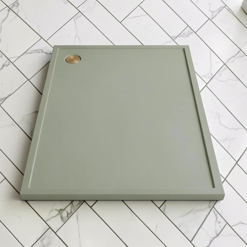 Omnitub 2000 x 1000 rectangular shower tray 35mm slim non-slip - configuration detail