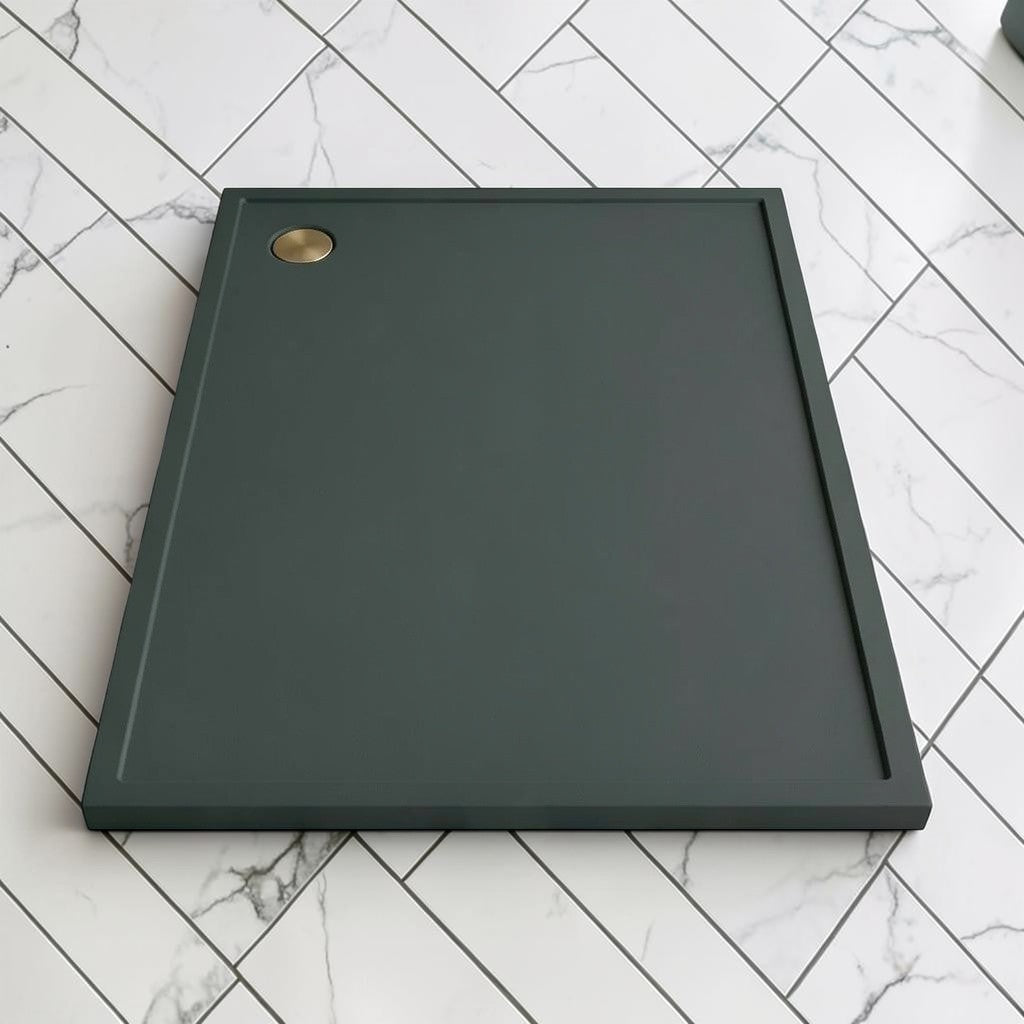 Omnitub 2000 x 1000 rectangular shower tray 35mm slim non-slip - scale reference