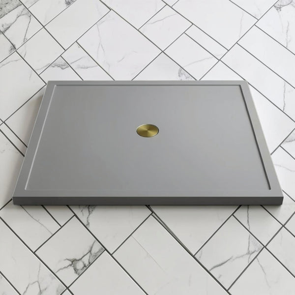 Omnitub 1500 x 1500 square shower tray 35mm slim non-slip - scale reference
