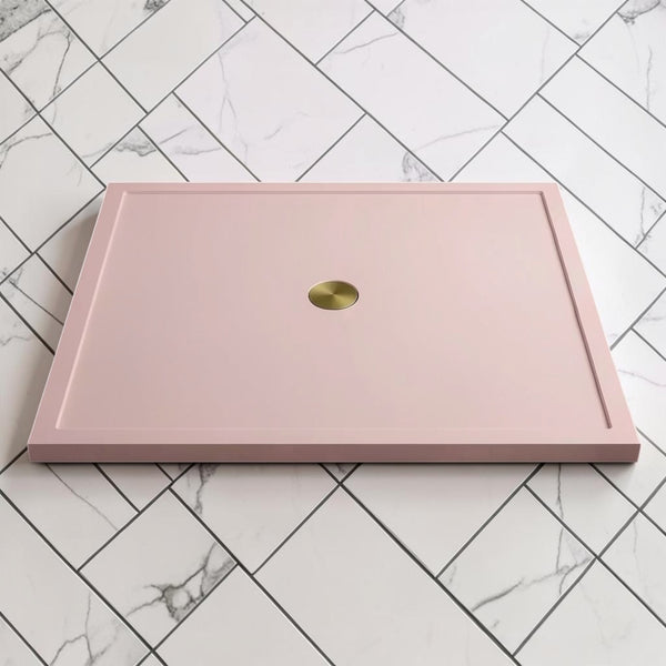 Omnitub 1500 x 1500 square shower tray 35mm slim non-slip - rim and edge detail