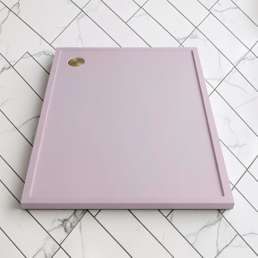 Omnitub 2000 x 1000 rectangular shower tray 35mm slim non-slip - top-down view