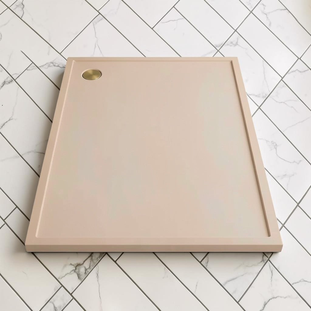 Omnitub 2000 x 1000 rectangular shower tray 35mm slim non-slip - close-up detail