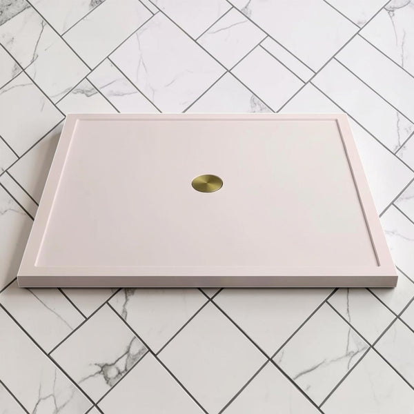 Omnitub 800 x 800 square shower tray 35mm slim non-slip - alternate angle