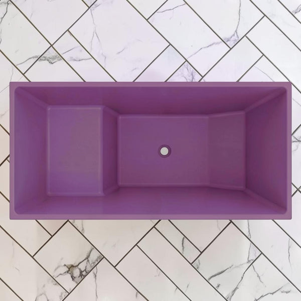 Omnitub 1350 x 700 Japanese seated soaking tub 1000mm depth rectangular - additional view