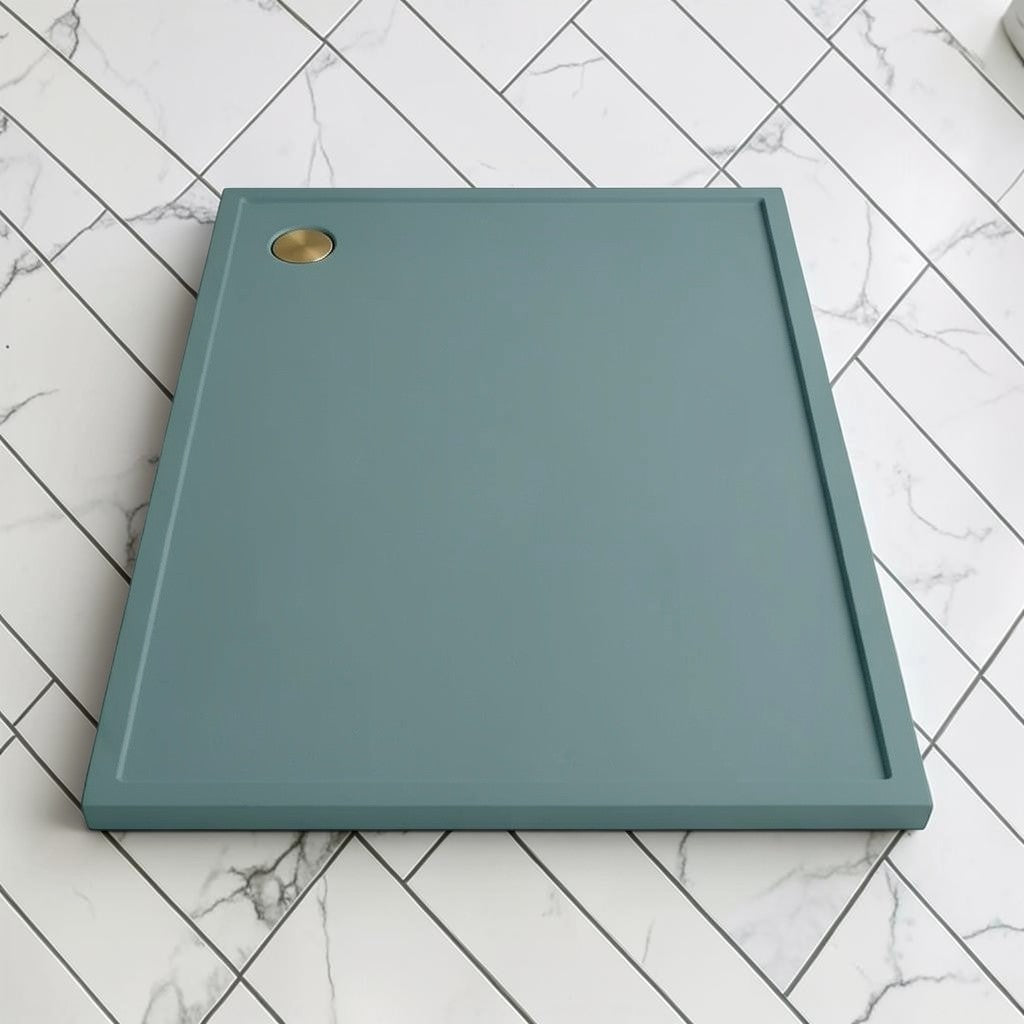 Omnitub 2000 x 1000 rectangular shower tray 35mm slim non-slip - configuration detail