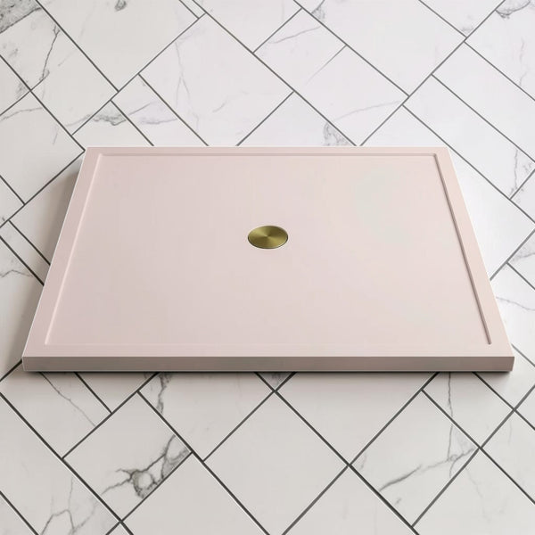 Omnitub 1500 x 1500 square shower tray 35mm slim non-slip - rim and edge detail