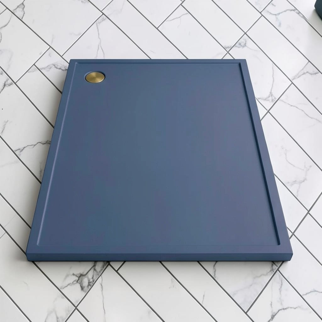 Omnitub 2000 x 1000 rectangular shower tray 35mm slim non-slip - top-down view
