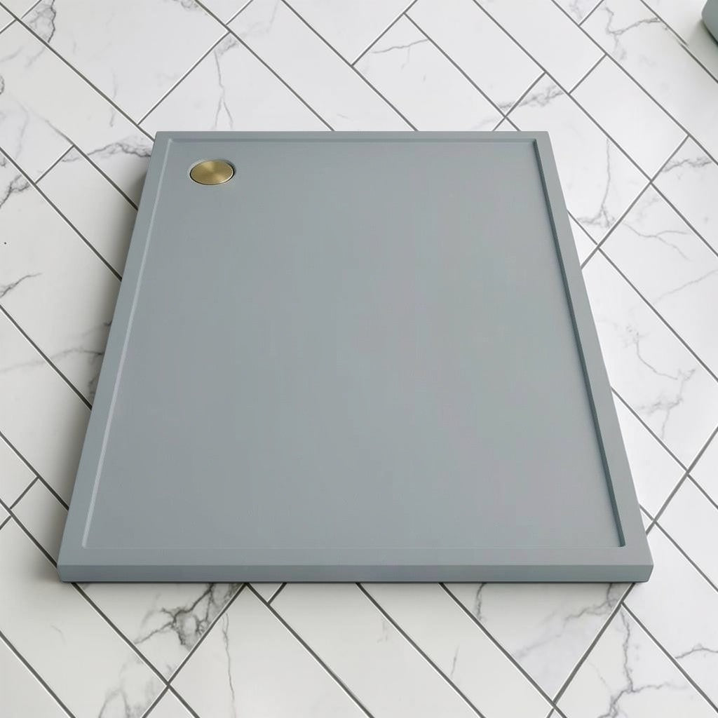 Omnitub 2000 x 1000 rectangular shower tray 35mm slim non-slip - close-up detail