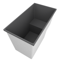 1495 x 800 Deep Seated Whirlpool Bath – 1000mm Depth by Omnitub