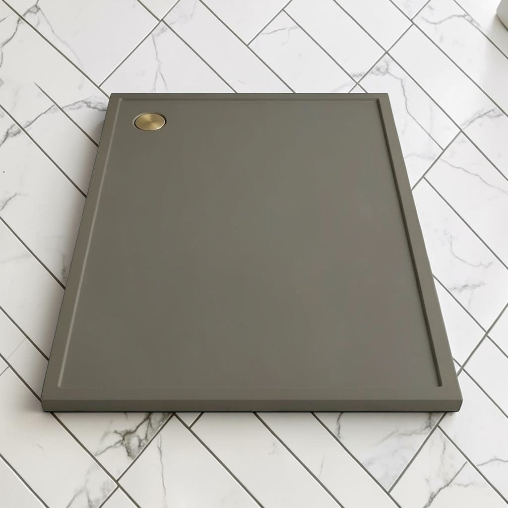 Omnitub 2000 x 1000 rectangular shower tray 35mm slim non-slip - colour detail