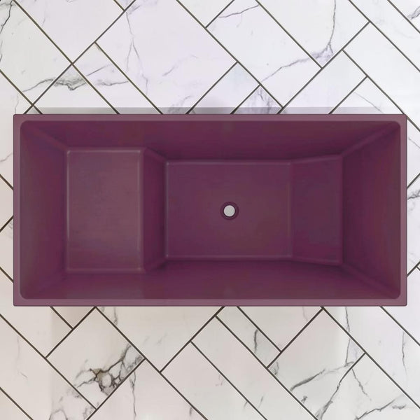 Omnitub 1350 x 700 Japanese seated soaking tub 1000mm depth rectangular - feature highlight