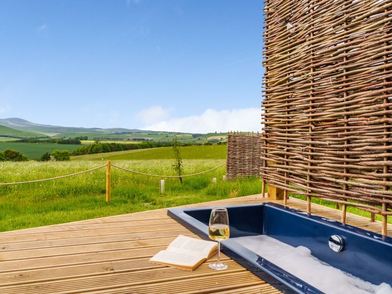 Omnitub installed outdoors as part of a wellness retreat